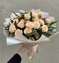 Букет Кремовые розы Латте в Лаврово