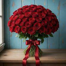 Букет Красные розы Блэк Меджик в Лаврово