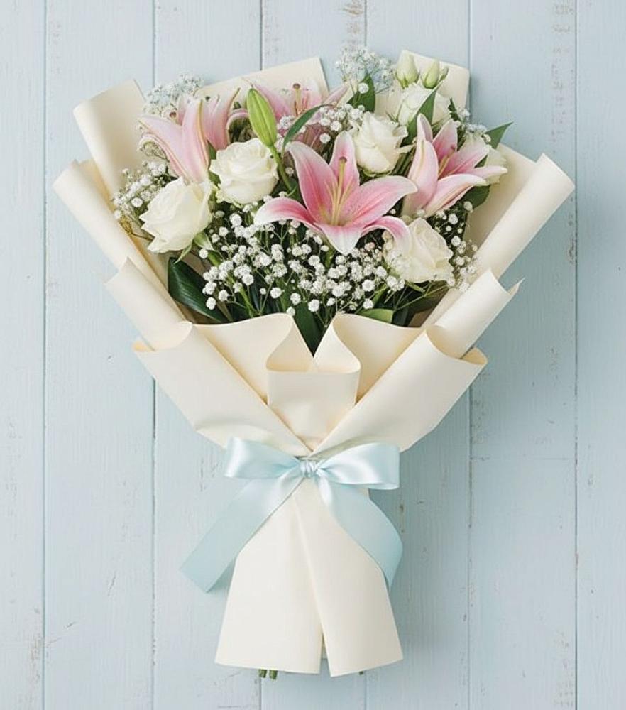 Букет цветов из: Лилии в Лаврово