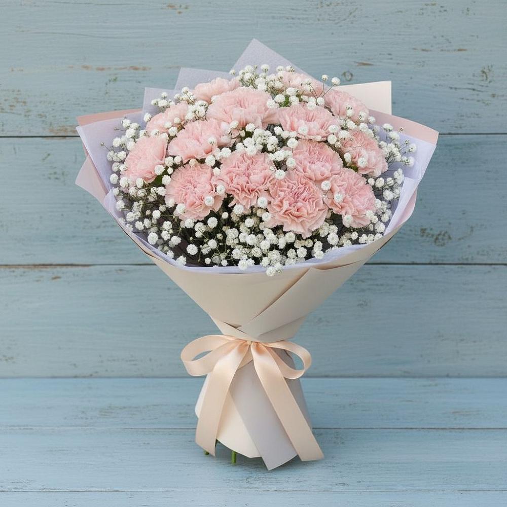 Букет цветов из: Гвоздики в Лаврово