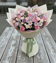 Букет цветов из:  Розы и Хризантемы в Лаврово