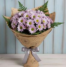 Букет цветов из:  Хризантемы #REPLACE_PRED# Лаврово