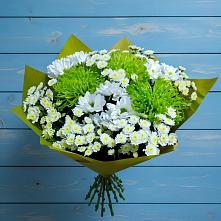 Букет цветов из:  Хризантемы #REPLACE_PRED# Лаврово