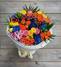 Букет цветов из:  Розы и Хризантемы в Лаврово