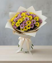 Букет цветов из:  Хризантемы в Лаврово