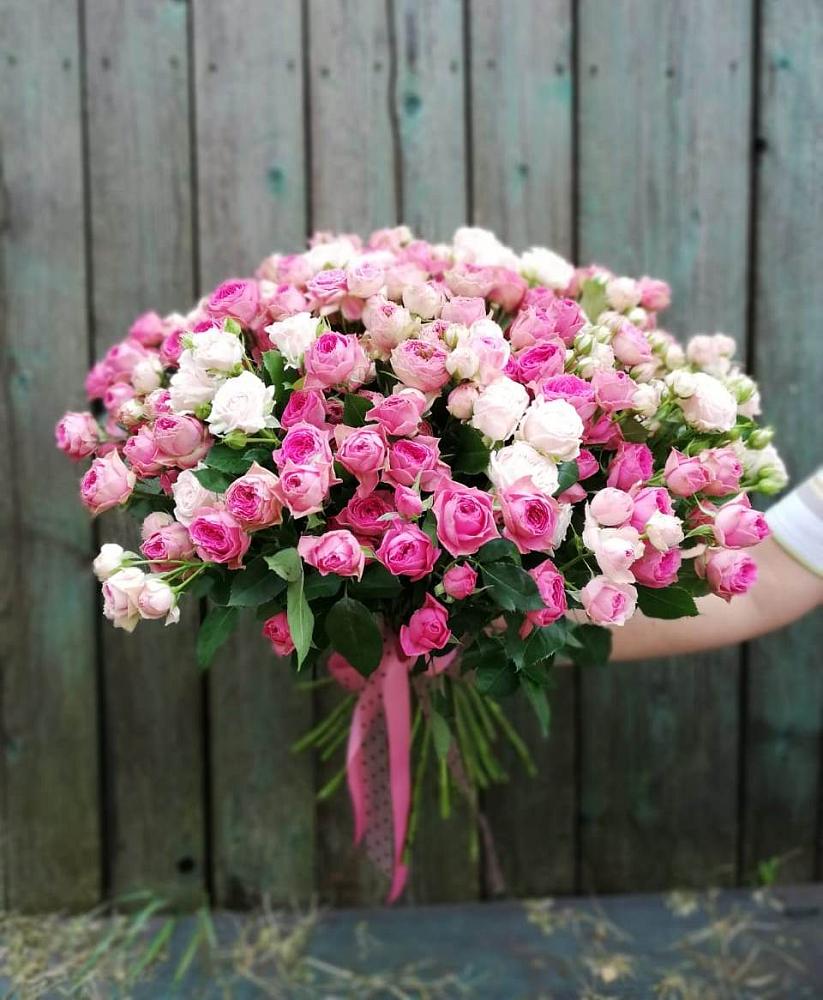 Букет Розовые кустовые розы Натали и Лав Лидия в Лаврово