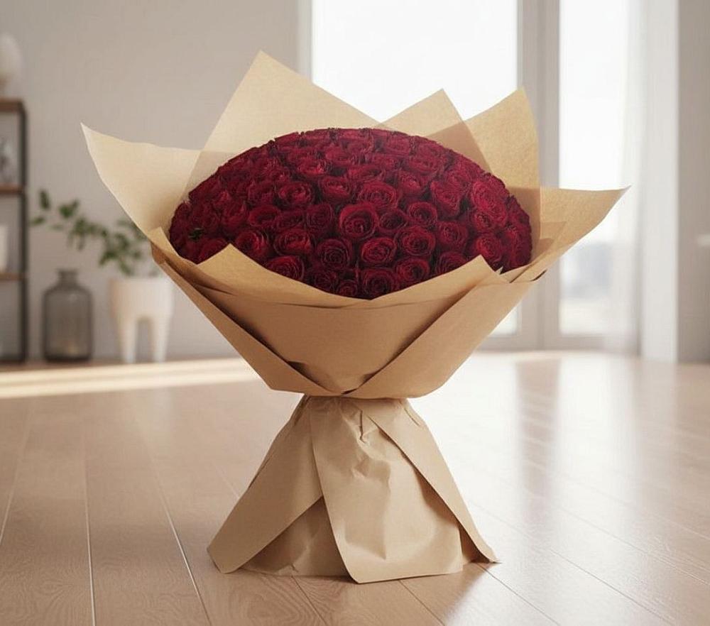 Букет 101 Красная роза в Лаврово