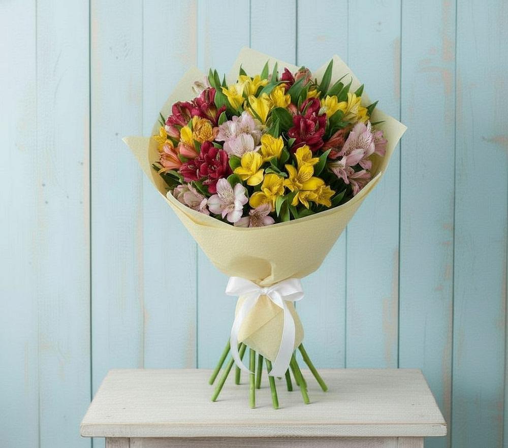 Букет цветов из: Альстромерии в Лаврово